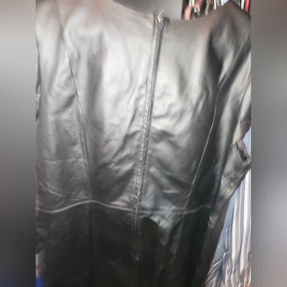 Leather dress